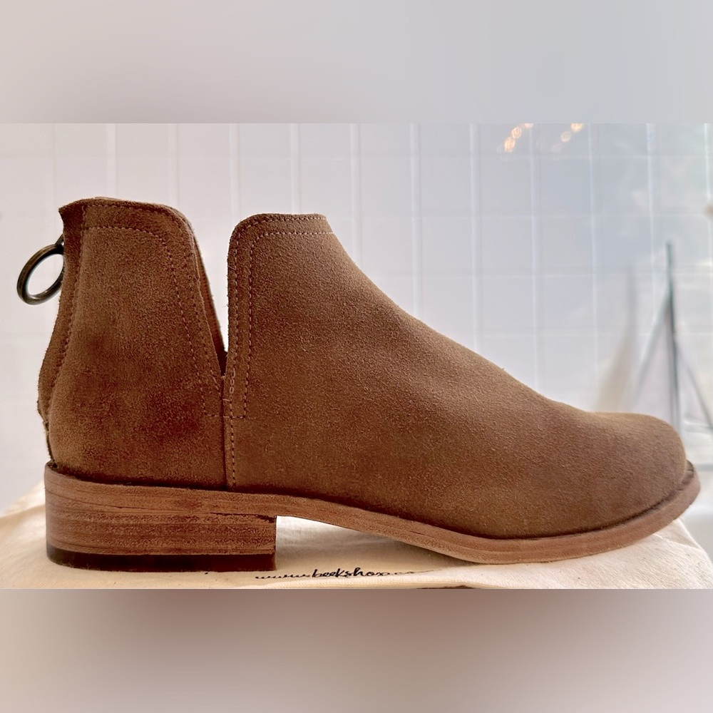 Beek! Ankle Bootie/“Falcon” Suede/Zip-up/Chestnut/Size-7.5 - Picture 11 of 16